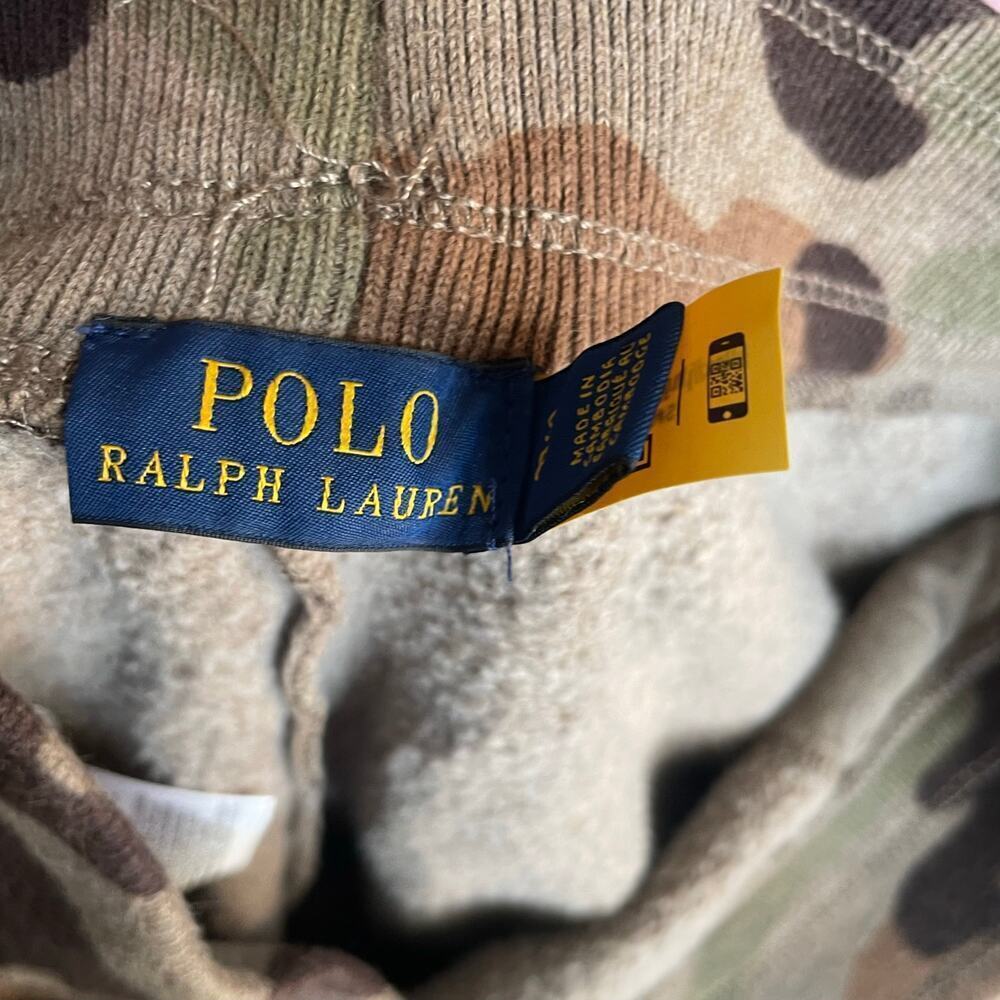 Polo Ralph Lauren Women Camo Olive Green Sweatpants Jogger Size Small Casual - Picture 2 of 6